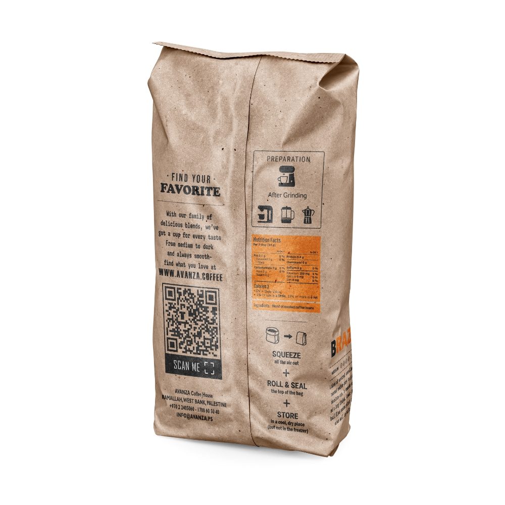 Avanza Coffee Beans Brazil Blend 1KG