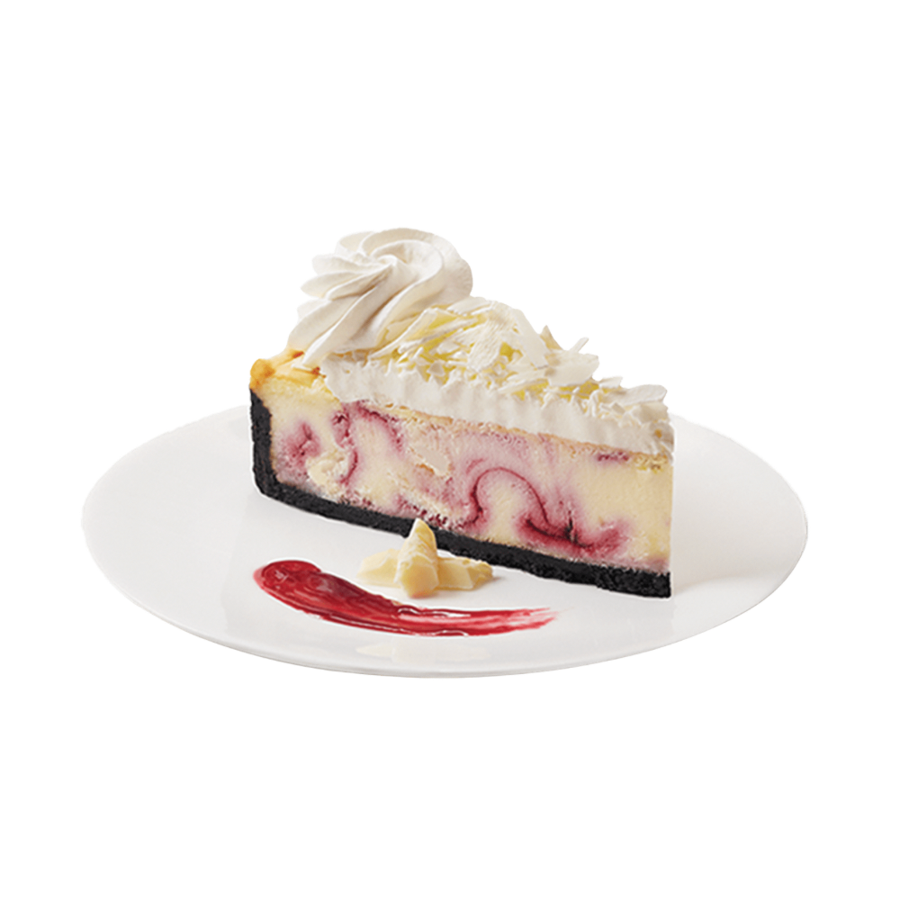 White Chocolate. Raspberry Cheesecake The CheeseCake Factory®